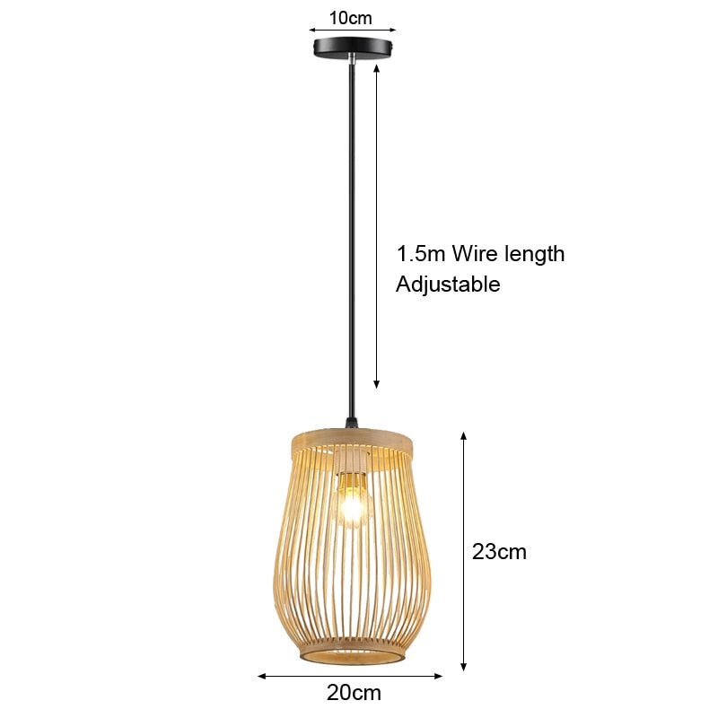 Handmade Natural Bamboo Chandelier
